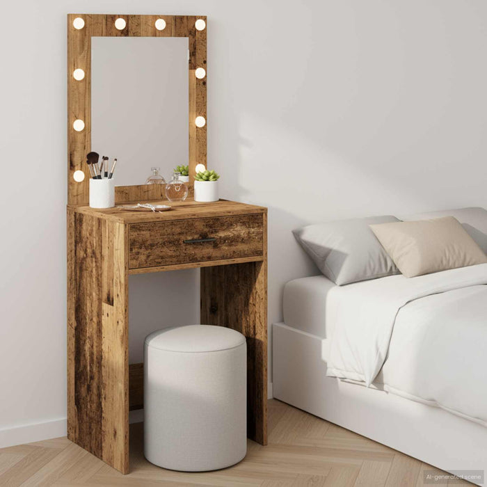 Birou de Toaletă Lemn Vechi 50 x 41 x 135 cm Lemn compozit - WALTI WALTI