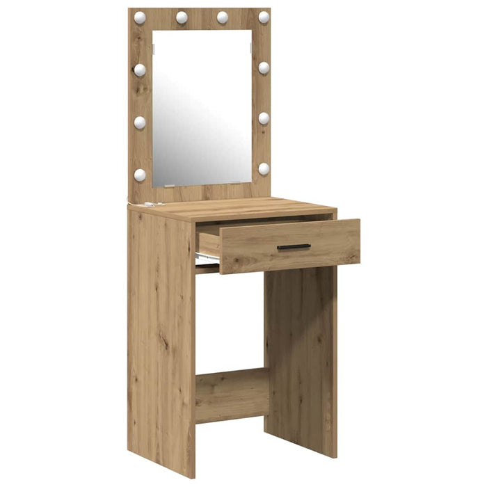 Birou de Toaletă cu sertar stejar artizanal 50 x 41 x 135 cm - WALTI WALTI