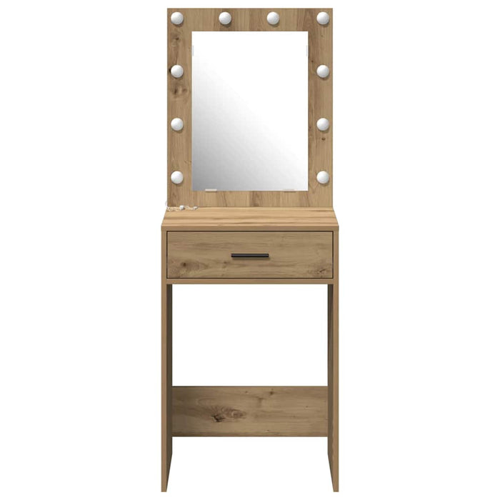 Birou de Toaletă cu sertar stejar artizanal 50 x 41 x 135 cm - WALTI WALTI