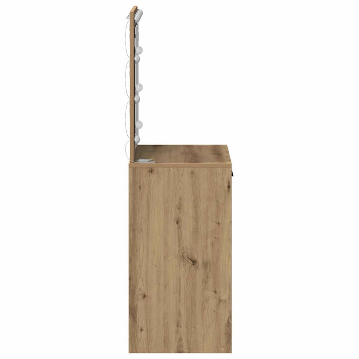 Birou de Toaletă cu sertar stejar artizanal 50 x 41 x 135 cm - WALTI WALTI
