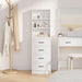 Bufet cu sertar Alb 40 x 41 x 135 cm Lemn compozit - WALTI WALTI