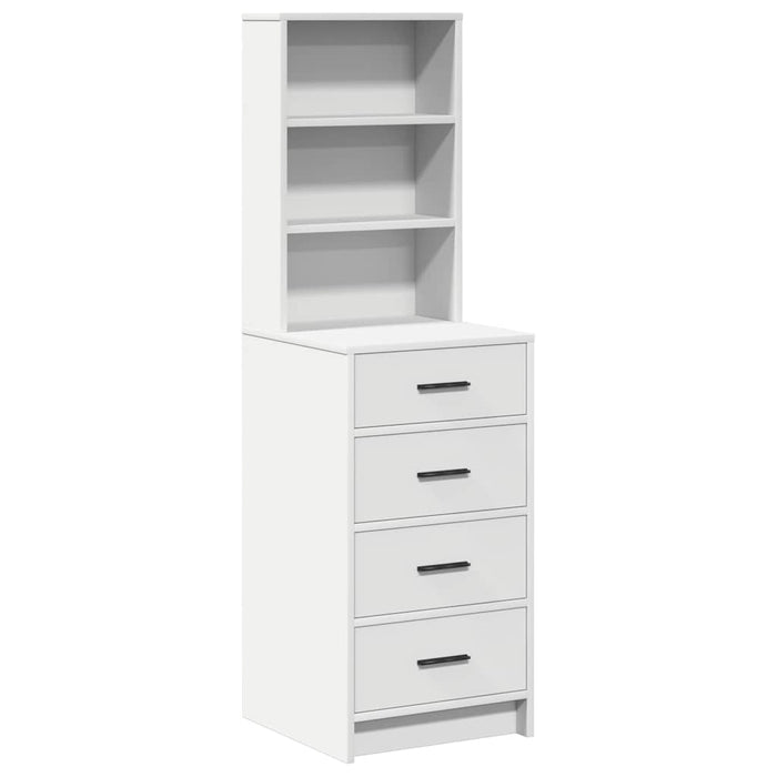 Bufet cu sertar Alb 40 x 41 x 135 cm Lemn compozit - WALTI WALTI