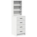 Bufet cu sertar Alb 40 x 41 x 135 cm Lemn compozit - WALTI WALTI