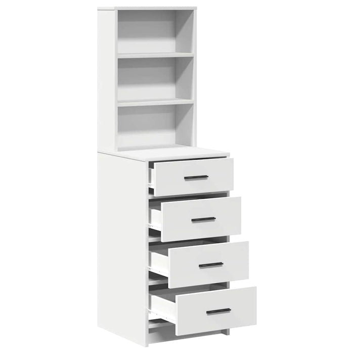 Bufet cu sertar Alb 40 x 41 x 135 cm Lemn compozit - WALTI WALTI