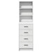 Bufet cu sertar Alb 40 x 41 x 135 cm Lemn compozit - WALTI WALTI