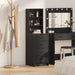 Bufet cu sertar Stejar negru 40 x 41 x 135 cm Lemn compozit - WALTI WALTI