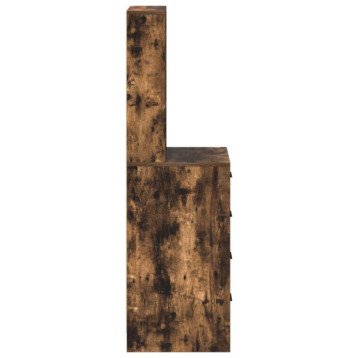 Bufet cu sertar Stejar afumat 40 x 41 x 135 cm Lemn compozit - WALTI WALTI