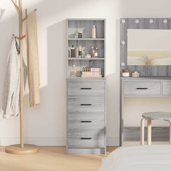 Bufet cu sertar sonoma gri 40 x 41 x 135 cm Lemn compozit - WALTI WALTI