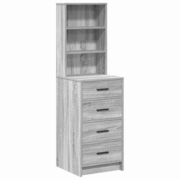 Bufet cu sertar sonoma gri 40 x 41 x 135 cm Lemn compozit - WALTI WALTI