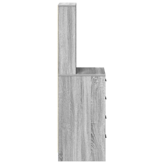 Bufet cu sertar sonoma gri 40 x 41 x 135 cm Lemn compozit - WALTI WALTI