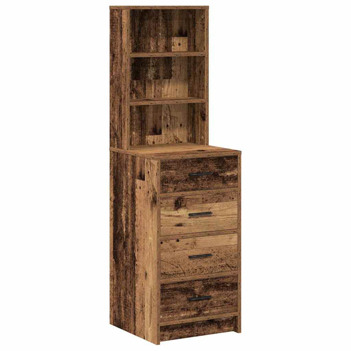 Bufet cu sertar Lemn vechi 40 x 41 x 135 cm Lemn compozit - WALTI WALTI