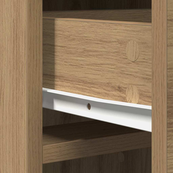 Bufet cu sertar stejar artizanal 40 x 41 x 135 cm Lemn compozit - WALTI WALTI