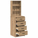 Bufet cu sertar stejar artizanal 40 x 41 x 135 cm Lemn compozit - WALTI WALTI