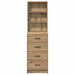 Bufet cu sertar stejar artizanal 40 x 41 x 135 cm Lemn compozit - WALTI WALTI