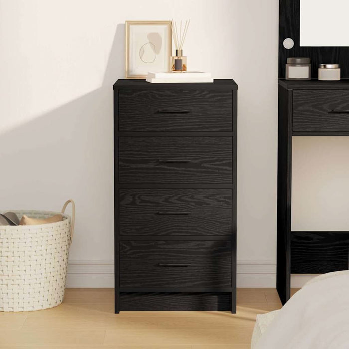 Bufet cu sertar Stejar negru 40 x 41 x 75 cm Lemn compozit - WALTI WALTI