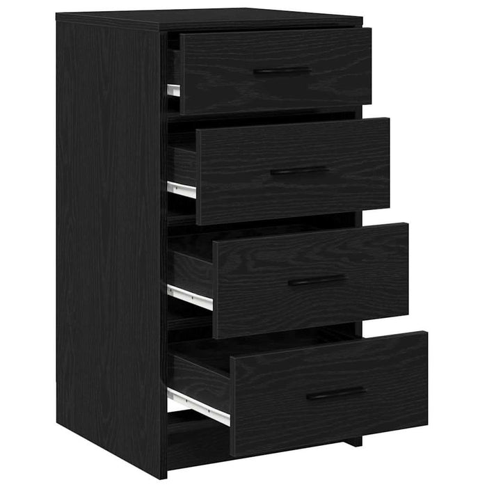 Bufet cu sertar Stejar negru 40 x 41 x 75 cm Lemn compozit - WALTI WALTI