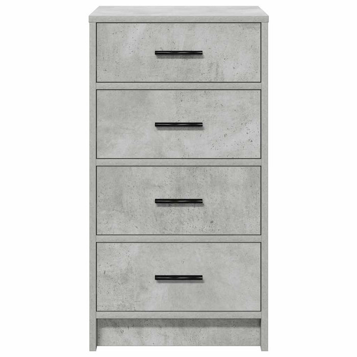 Bufet cu sertar Gri beton 40 x 41 x 75 cm Lemn compozit - WALTI WALTI