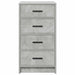 Bufet cu sertar Gri beton 40 x 41 x 75 cm Lemn compozit - WALTI WALTI