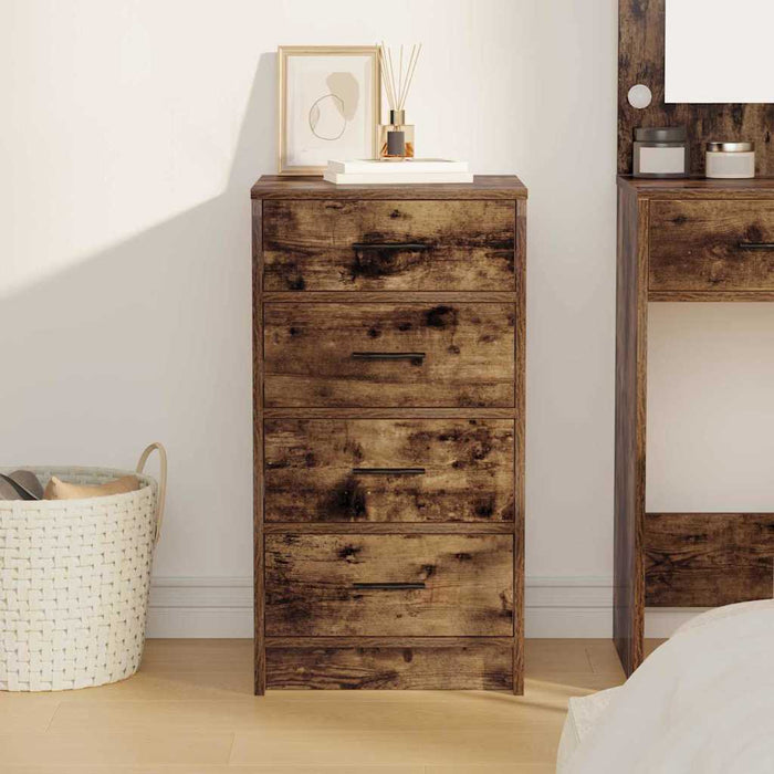 Bufet cu sertar Stejar afumat 40 x 41 x 75 cm Lemn compozit - WALTI WALTI