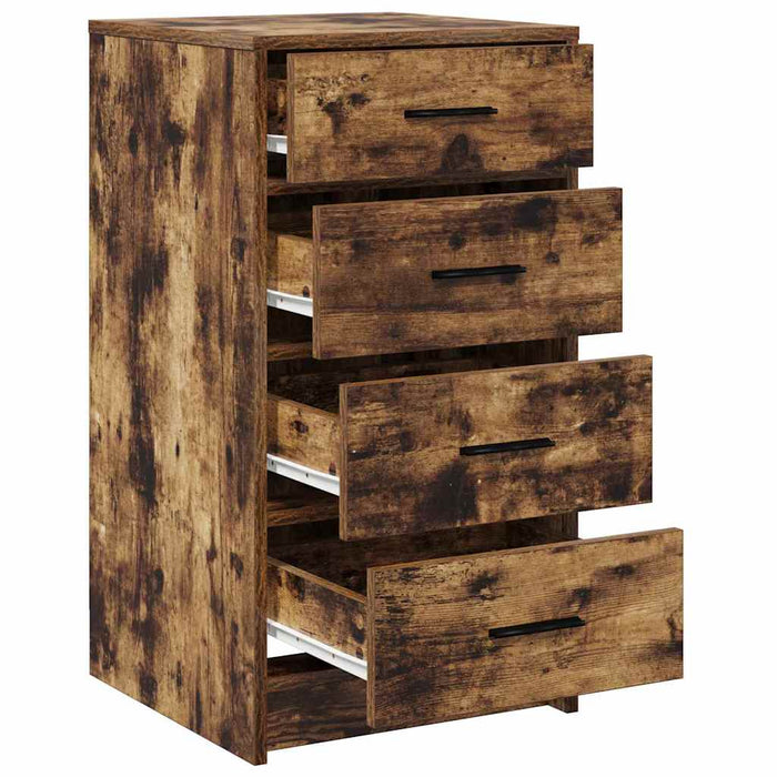 Bufet cu sertar Stejar afumat 40 x 41 x 75 cm Lemn compozit - WALTI WALTI