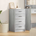 Bufet cu sertar sonoma gri 40 x 41 x 75 cm Lemn compozit - WALTI WALTI
