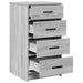 Bufet cu sertar sonoma gri 40 x 41 x 75 cm Lemn compozit - WALTI WALTI