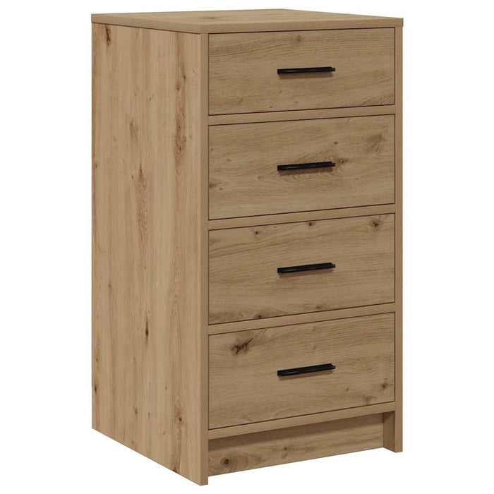 Bufet cu sertar stejar artizanal 40 x 41 x 75 cm Lemn compozit - WALTI WALTI