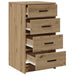 Bufet cu sertar stejar artizanal 40 x 41 x 75 cm Lemn compozit - WALTI WALTI
