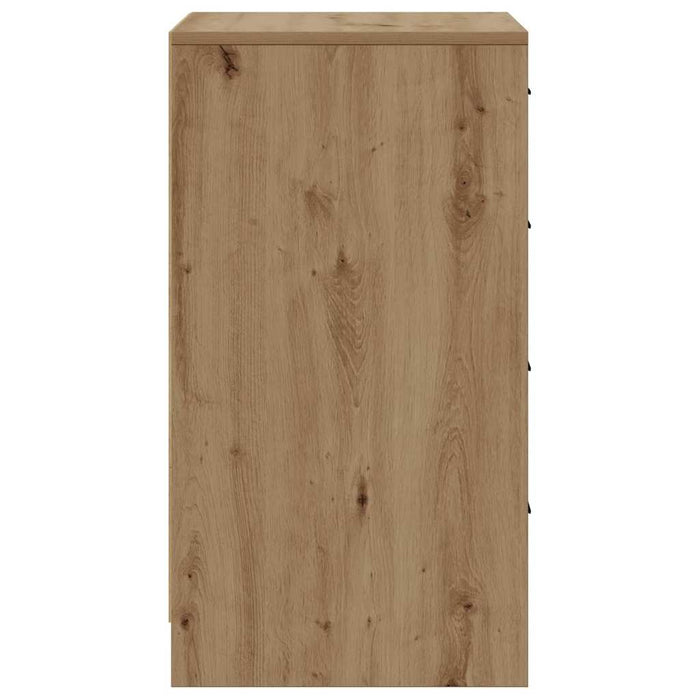 Bufet cu sertar stejar artizanal 40 x 41 x 75 cm Lemn compozit - WALTI WALTI