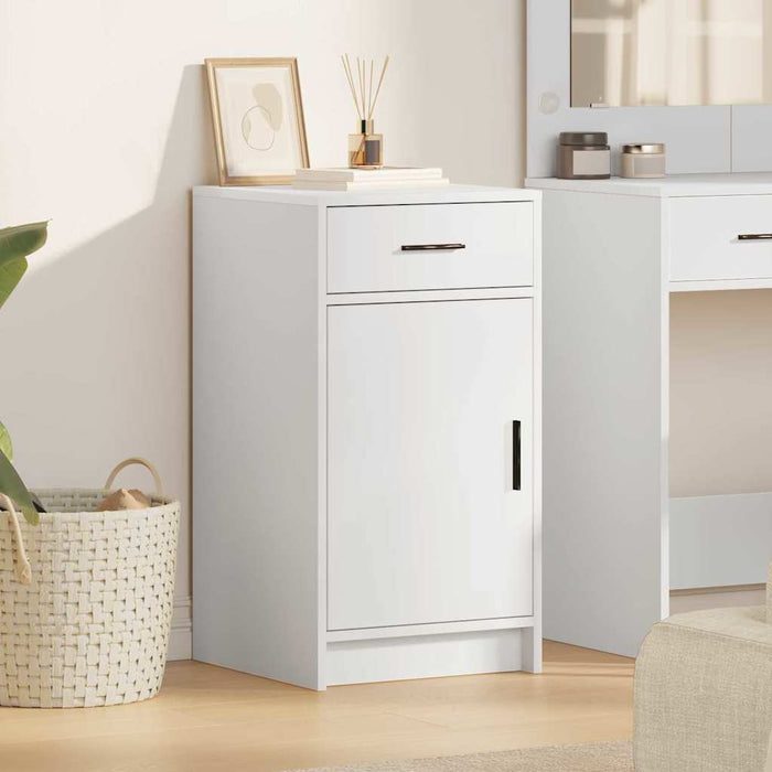 Bufet cu sertar Alb 40 x 40.5 x 75 cm Lemn compozit - WALTI WALTI