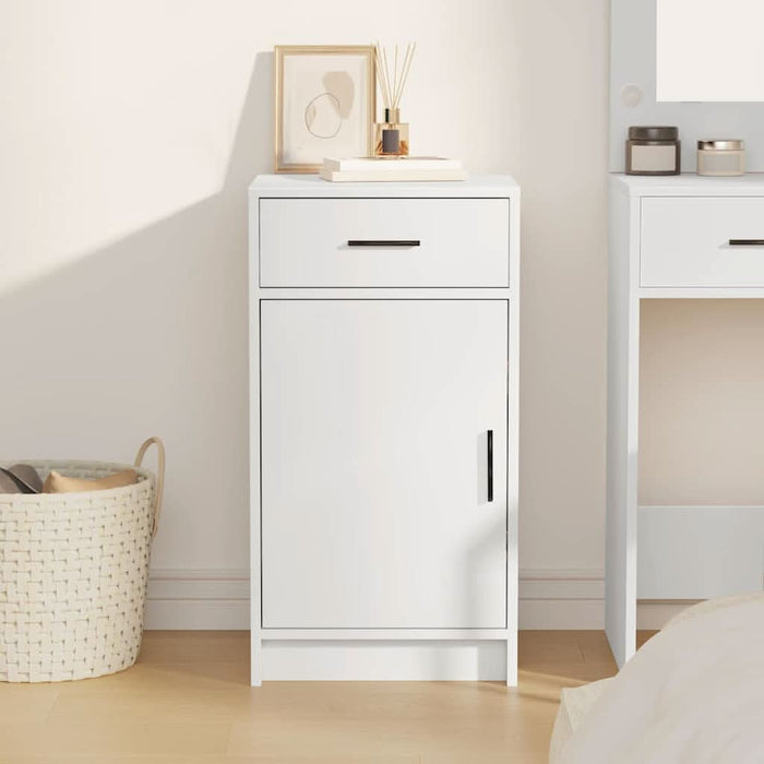 Bufet cu sertar Alb 40 x 40.5 x 75 cm Lemn compozit - WALTI WALTI