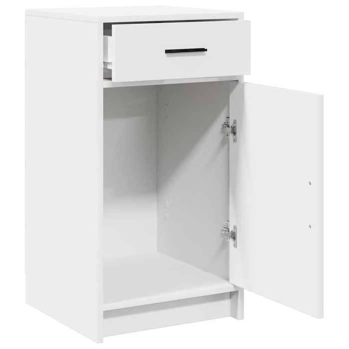 Bufet cu sertar Alb 40 x 40.5 x 75 cm Lemn compozit - WALTI WALTI
