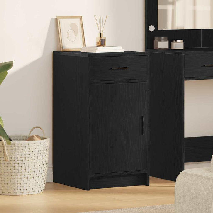 Bufet cu sertar Stejar negru 40 x 40.5 x 75 cm Lemn compozit - WALTI WALTI