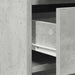 Bufet cu sertar Gri beton 40 x 40.5 x 75 cm Lemn compozit - WALTI WALTI