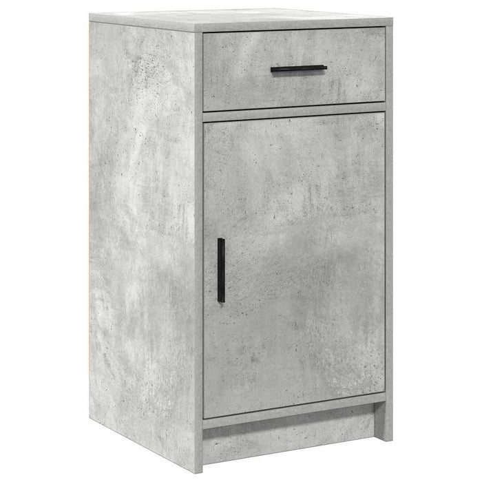 Bufet cu sertar Gri beton 40 x 40.5 x 75 cm Lemn compozit - WALTI WALTI