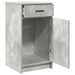 Bufet cu sertar Gri beton 40 x 40.5 x 75 cm Lemn compozit - WALTI WALTI