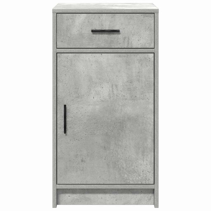 Bufet cu sertar Gri beton 40 x 40.5 x 75 cm Lemn compozit - WALTI WALTI