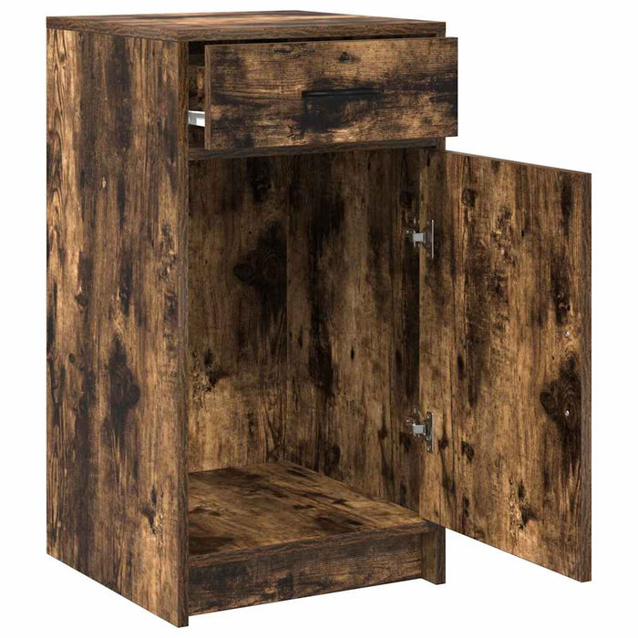 Bufet cu sertar Stejar afumat 40 x 40.5 x 75 cm Lemn compozit - WALTI WALTI