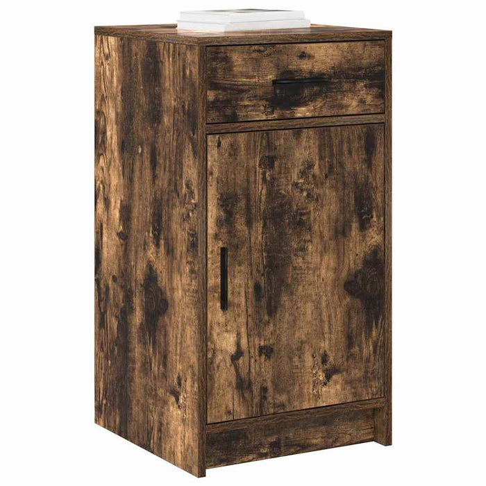 Bufet cu sertar Stejar afumat 40 x 40.5 x 75 cm Lemn compozit - WALTI WALTI