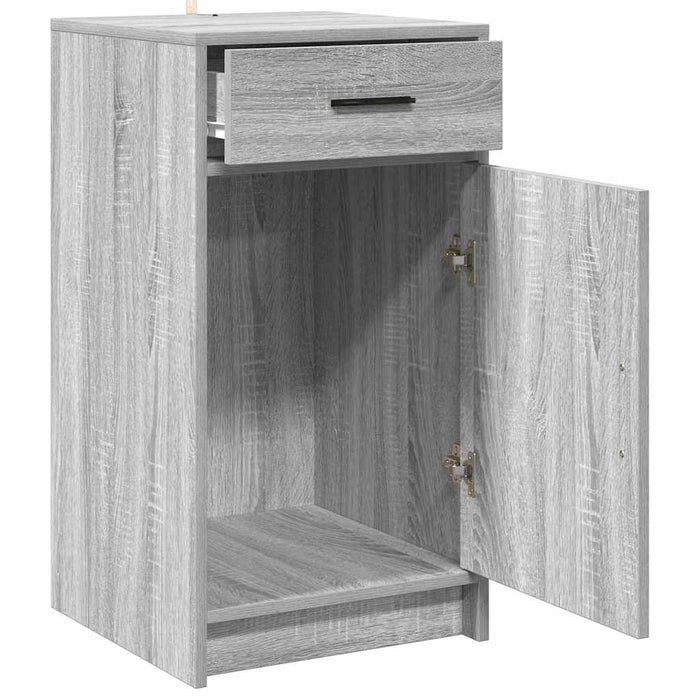 Bufet cu sertar sonoma gri 40 x 40.5 x 75 cm Lemn compozit - WALTI WALTI