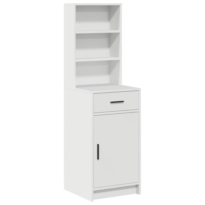 Bufet cu sertar Alb 40 x 40,5 x 135 cm Lemn compozit - WALTI WALTI