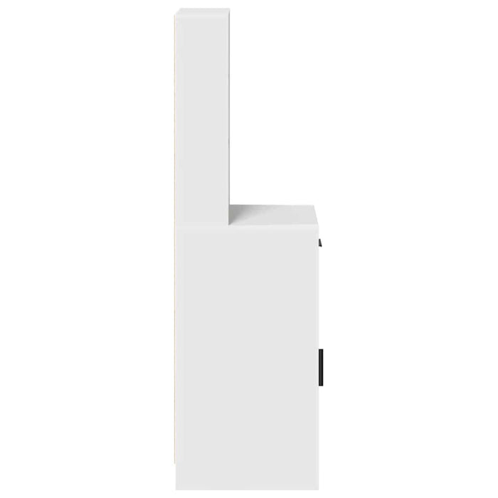 Bufet cu sertar Alb 40 x 40,5 x 135 cm Lemn compozit - WALTI WALTI