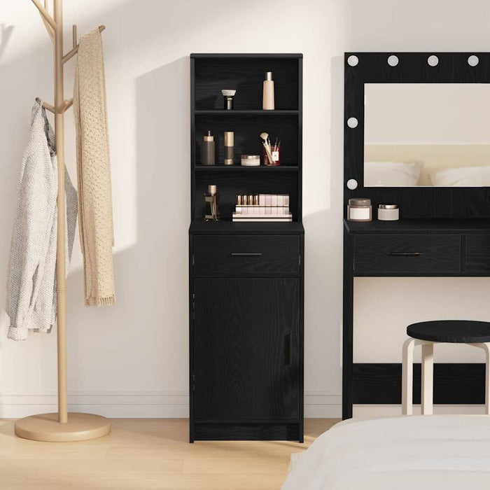 Bufet cu sertar Stejar Negru 40 x 40,5 x 135 cm Lemn compozit - WALTI WALTI