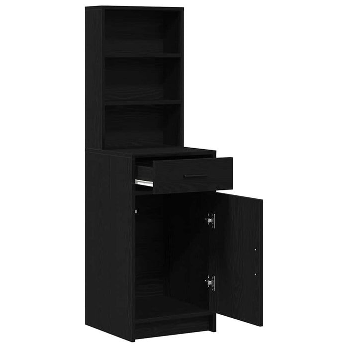 Bufet cu sertar Stejar Negru 40 x 40,5 x 135 cm Lemn compozit - WALTI WALTI