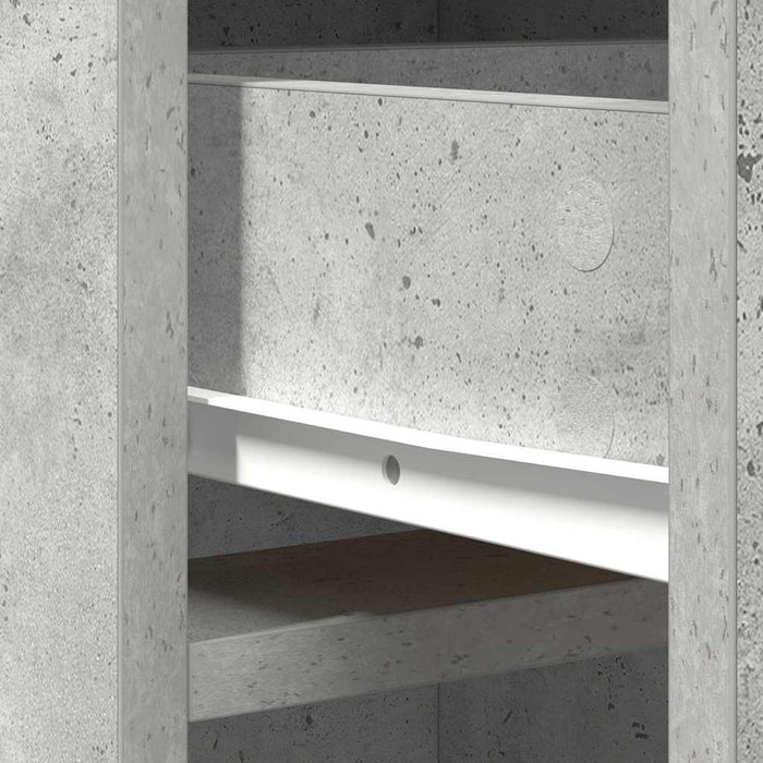 Bufet cu sertar Gri din beton 40 x 40,5 x 135 cm Lemn compozit - WALTI WALTI
