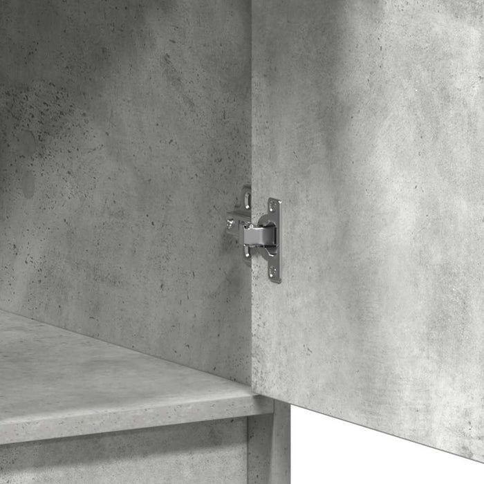 Bufet cu sertar Gri din beton 40 x 40,5 x 135 cm Lemn compozit - WALTI WALTI