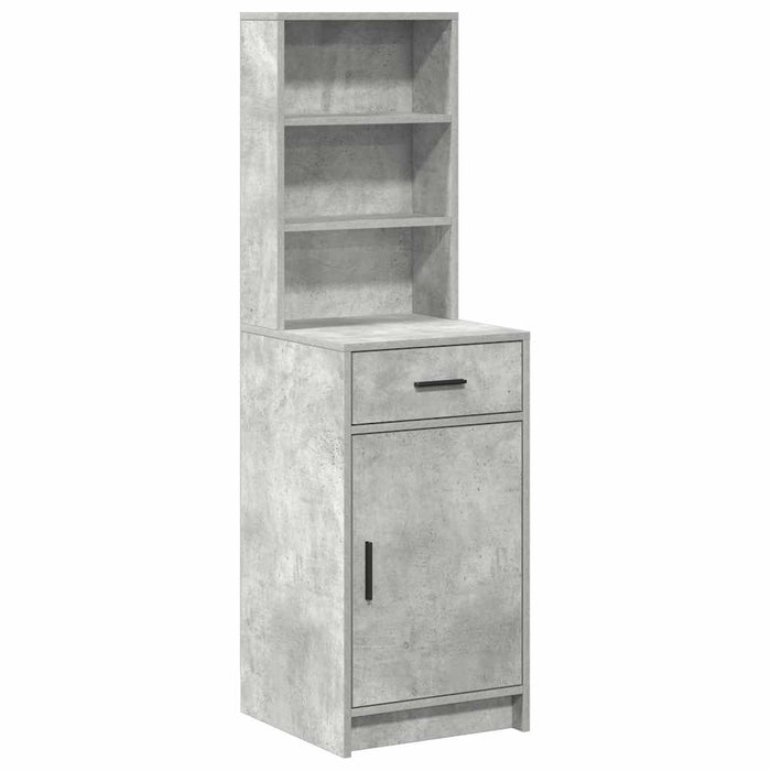Bufet cu sertar Gri din beton 40 x 40,5 x 135 cm Lemn compozit - WALTI WALTI