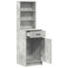 Bufet cu sertar Gri din beton 40 x 40,5 x 135 cm Lemn compozit - WALTI WALTI