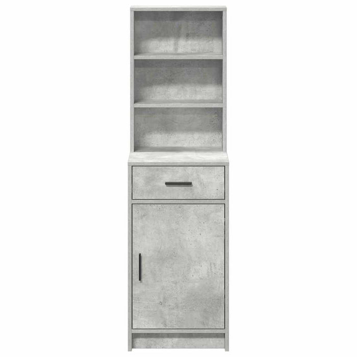 Bufet cu sertar Gri din beton 40 x 40,5 x 135 cm Lemn compozit - WALTI WALTI