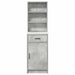 Bufet cu sertar Gri din beton 40 x 40,5 x 135 cm Lemn compozit - WALTI WALTI
